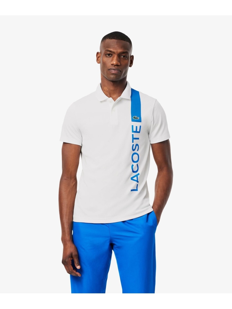 【SALE／30%OFF】アシンメトリーデザインウルトラドライポロシャツ LACOSTE ラコステ トップス ポロシャツ ホワイト ネイビー【RBA_E】【送料無料】[ Fashion]