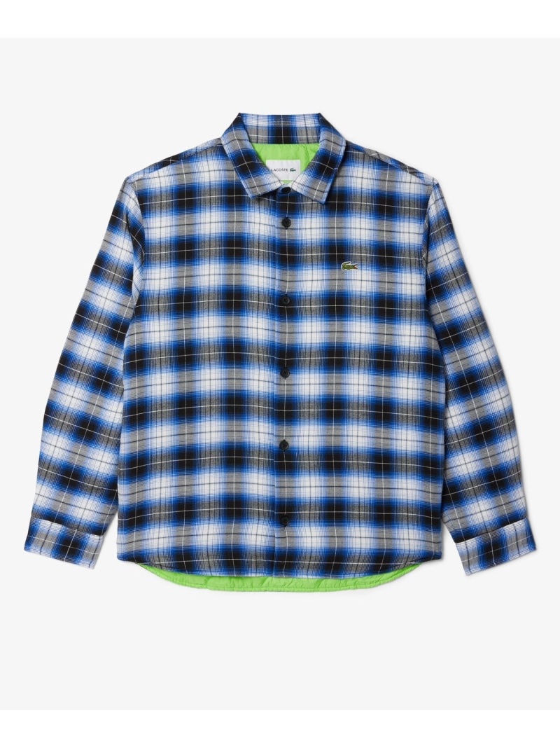 LACOSTE オーバーサイズプリントフランネルシャツジャケット ユニセックスS Amazon.co.jp: [ラコステ] [公式] オーバーサイズプリント