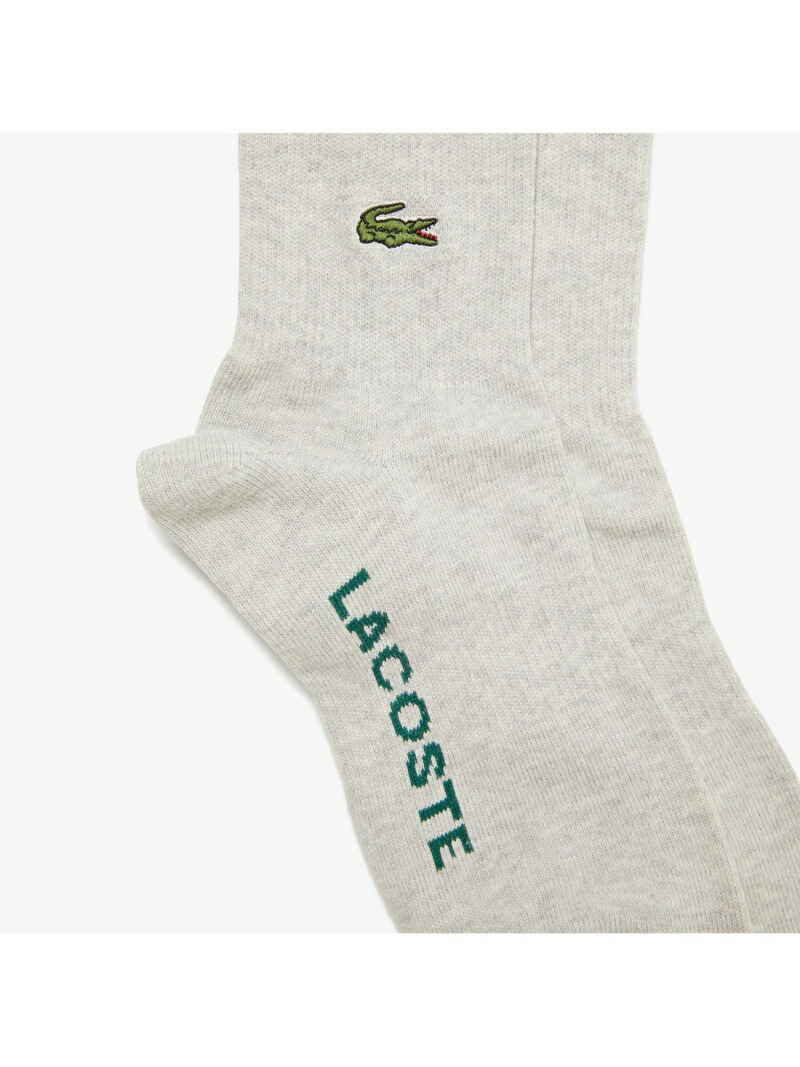 楽天市場 Rakuten Fashion ワンポイントミドルソックス Lacoste ラコステ ファッショングッズ ソックス 靴下 ブラック グレー ネイビー Lacoste ラコステ