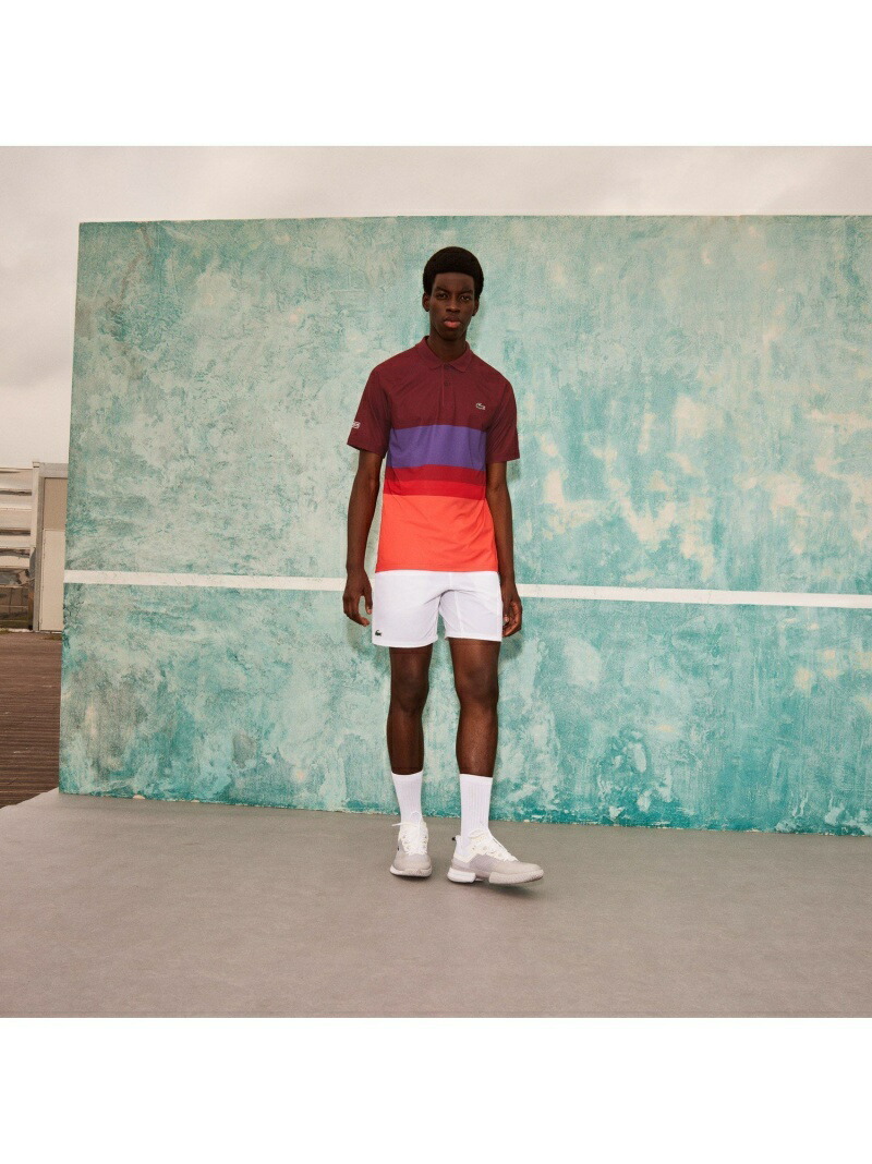 爆安価格 Lacoste メンズ パンツ ジーンズ ラコステ ノバク ジョコビッチ ウエストボーダーショーツ Lacoste ラコステ パンツ ジーンズ ショートパンツ ホワイト レッド ブルー 送料無料 Rakuten Fashion 憧れ