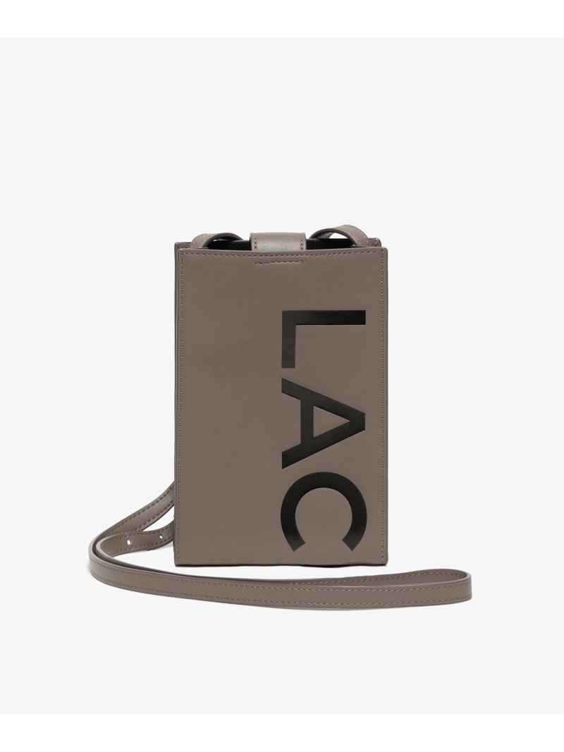 【SALE／30%OFF】バーチカルスマホバッグ LACOSTE ラコステ 御徒面子 ショルダーバッグ 緑であること ベージュ【RBA_E】【貨物輸送無料】[ Fashion]