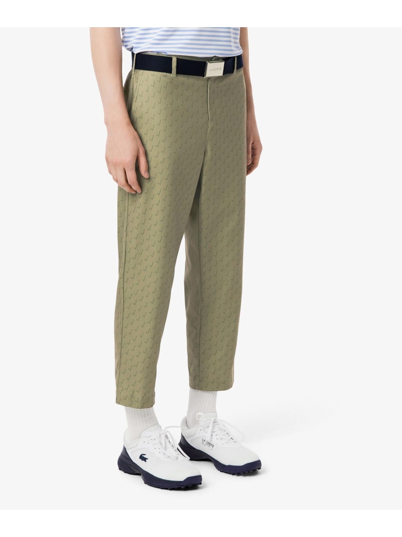 【SALE／40%OFF】吸水速乾 ウルトラ素っ気ない 照合のしるしゴルフズボン下 LACOSTE ラコステ ズボン下 チノズボン下 緑であること ベージュ 米国海軍【RBA_E】【貨物輸送無料】[ Fashion]