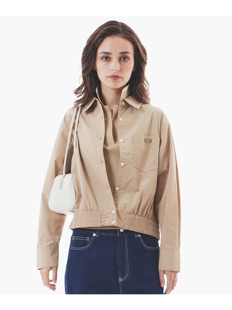 楽天市場】ジップアップローゲージニットブルゾン LACOSTE