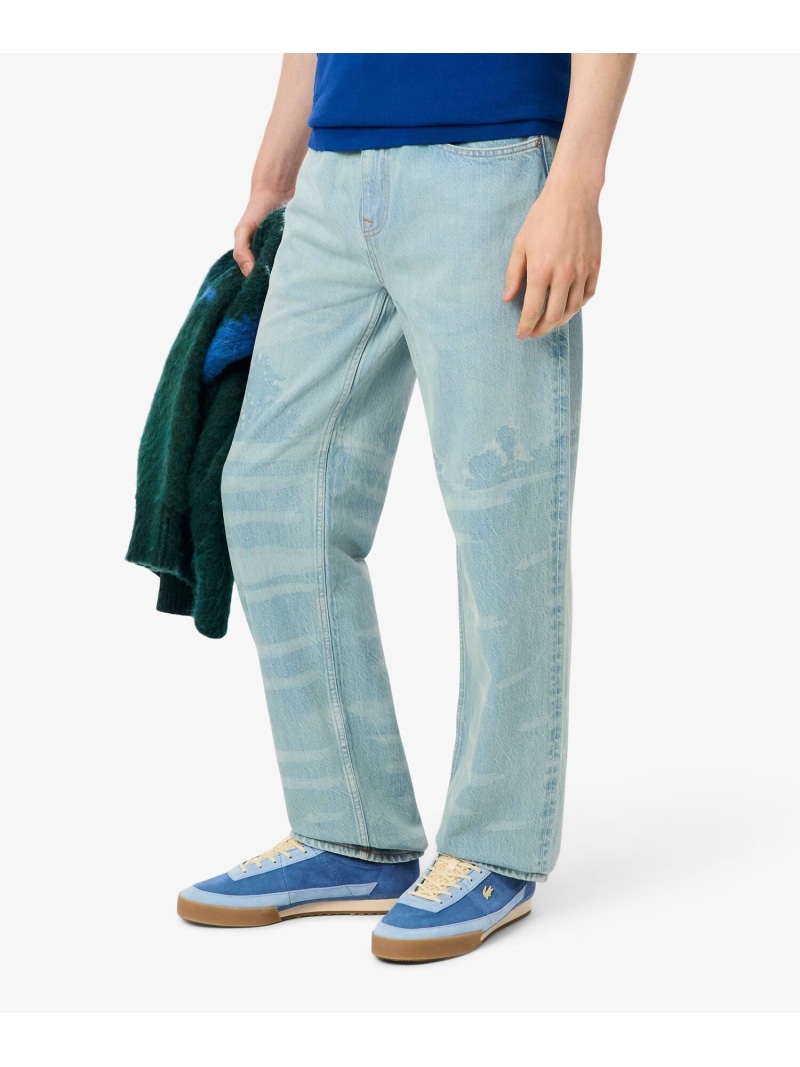 【SALE／30%OFF】シャンタコランドスケープモチーフデニムジーンズ LACOSTE ラコステ パンツ ジーンズ・デニムパンツ ブルー【RBA_E】【送料無料】[ Fashion]｜LACOSTE／ラコステ