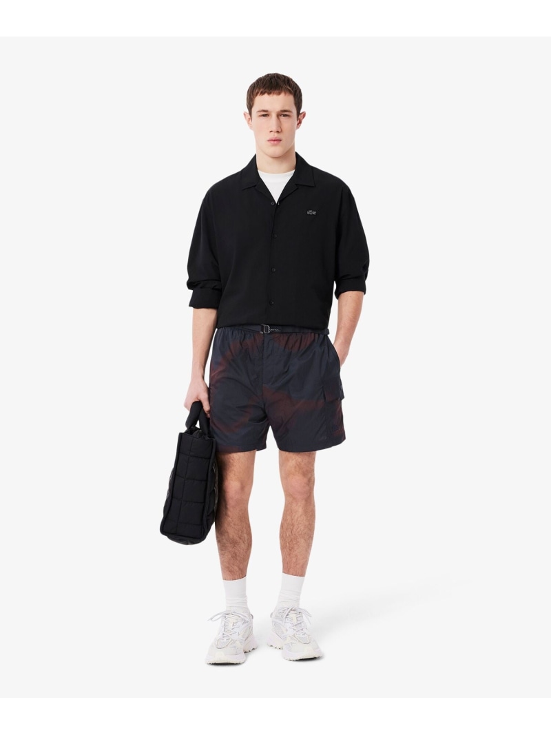 【SALE／40%OFF】ライトウェイトリップストップカーゴショーツ LACOSTE ラコステ パンツ その他のパンツ ネイビー【RBA_E】【送料無料】[ Fashion]