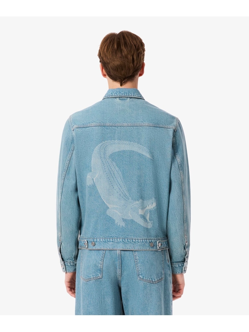 【SALE／30%OFF】バックワニロゴデニムジャケット LACOSTE ラコステ ジャケット・アウター デニムジャケット ブルー【RBA_E】【送料無料】[ Fashion]