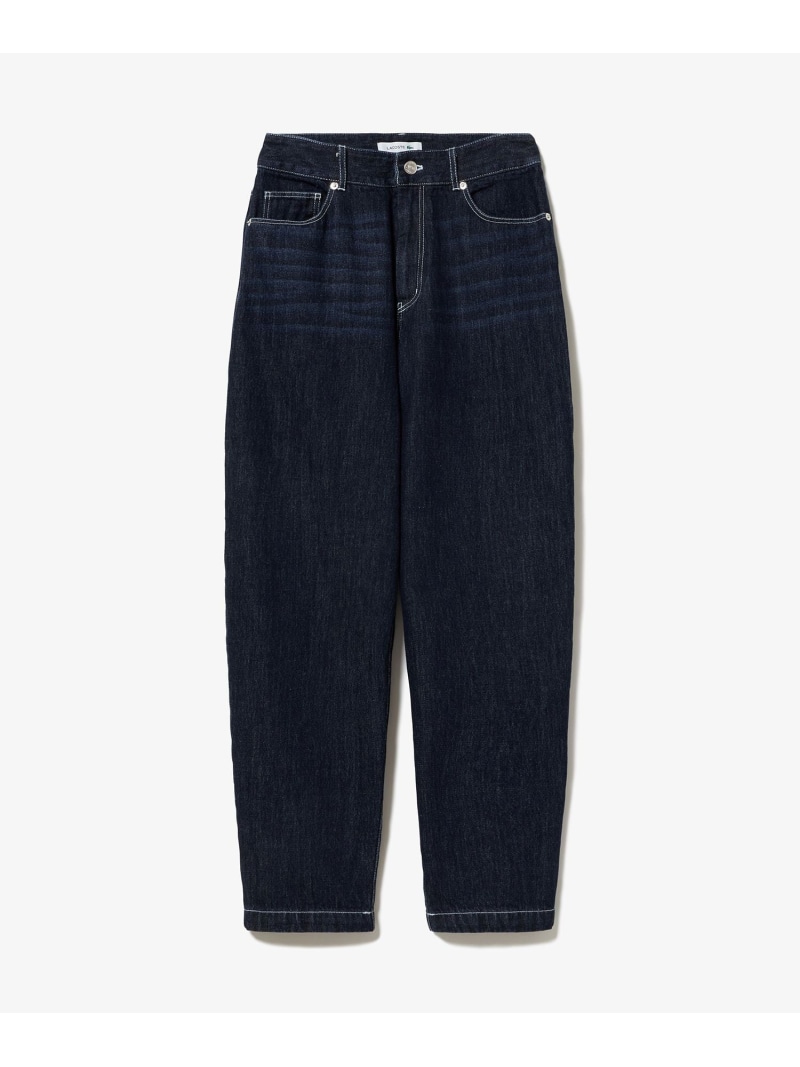 【SALE／40%OFF】バレルレッグデニムパンツ LACOSTE ラコステ ズボン下 デニム・ジーンズズボン下 黒いこと 米国海軍【RBA_E】【貨物輸送無料】[ Fashion]