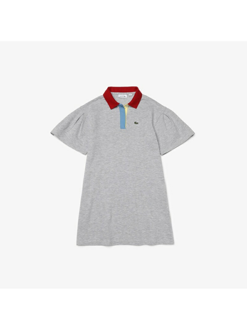 ガールズポロシャツドレス Lacoste ラコステ ワンピース ドレス Fashion Rakuten グレー ネイビー シャツワンピース