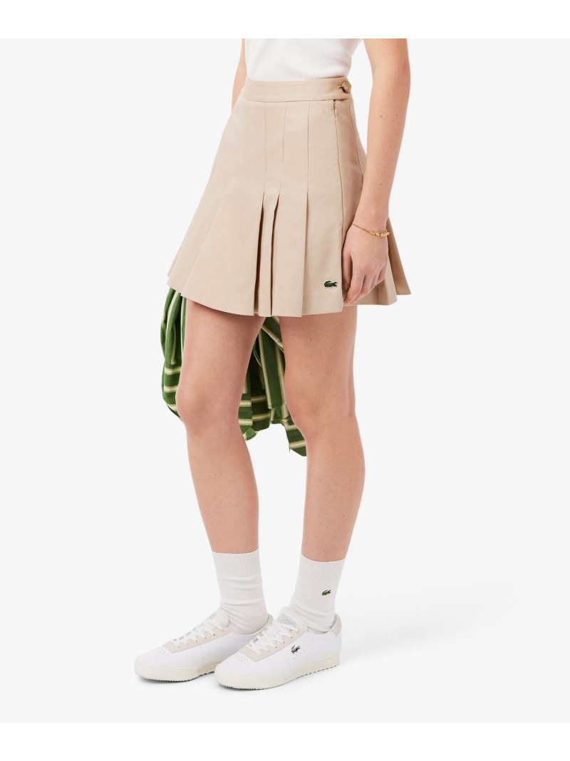 【SALE／40%OFF】ストレッチコットンプリーツスカート LACOSTE ラコステ スカート その他のスカート ベージュ【RBA_E】【送料無料】[ Fashion]｜LACOSTE／ラコステ