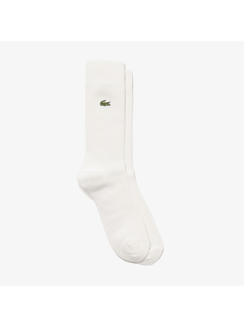 クロックエンブレム3 2リブニットソックス ラコステ ファッショングッズ Lacoste