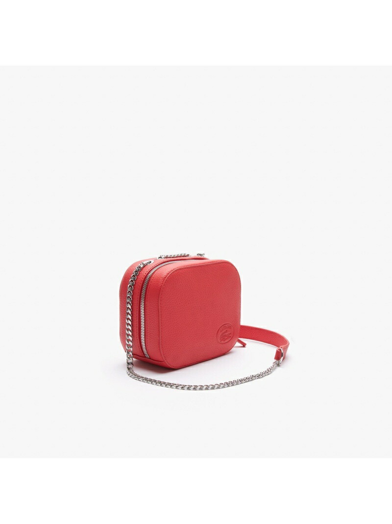 LACOSTE Croco Crew ラコステ レザージップショルダーバッグ