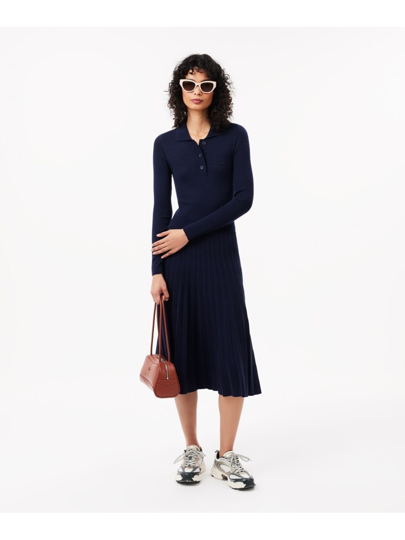 【新品未使用タグ付】LACOSTE(ラコステ）カラーブロックポロドレスワンピース 新品未使用タグ付】LACOSTE(ラコステ）カラーブロックポロドレス
