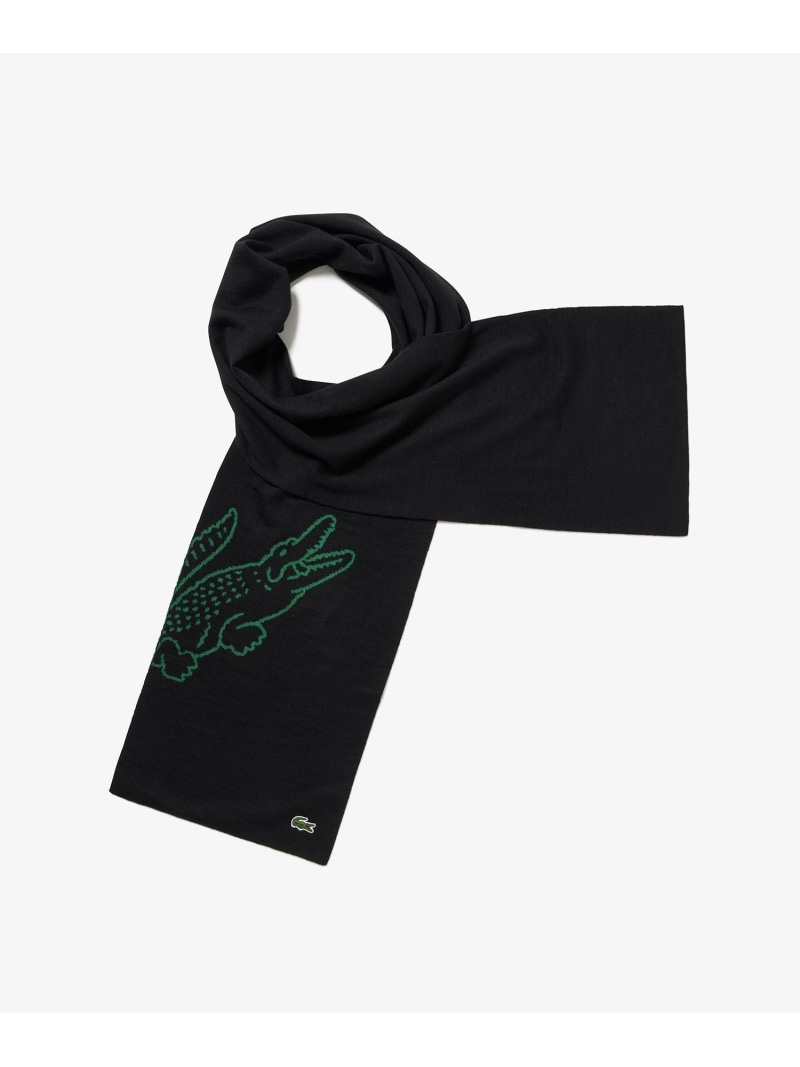 楽天市場】ラコステ ビッグクロック ジャカード マフラー MSM2167