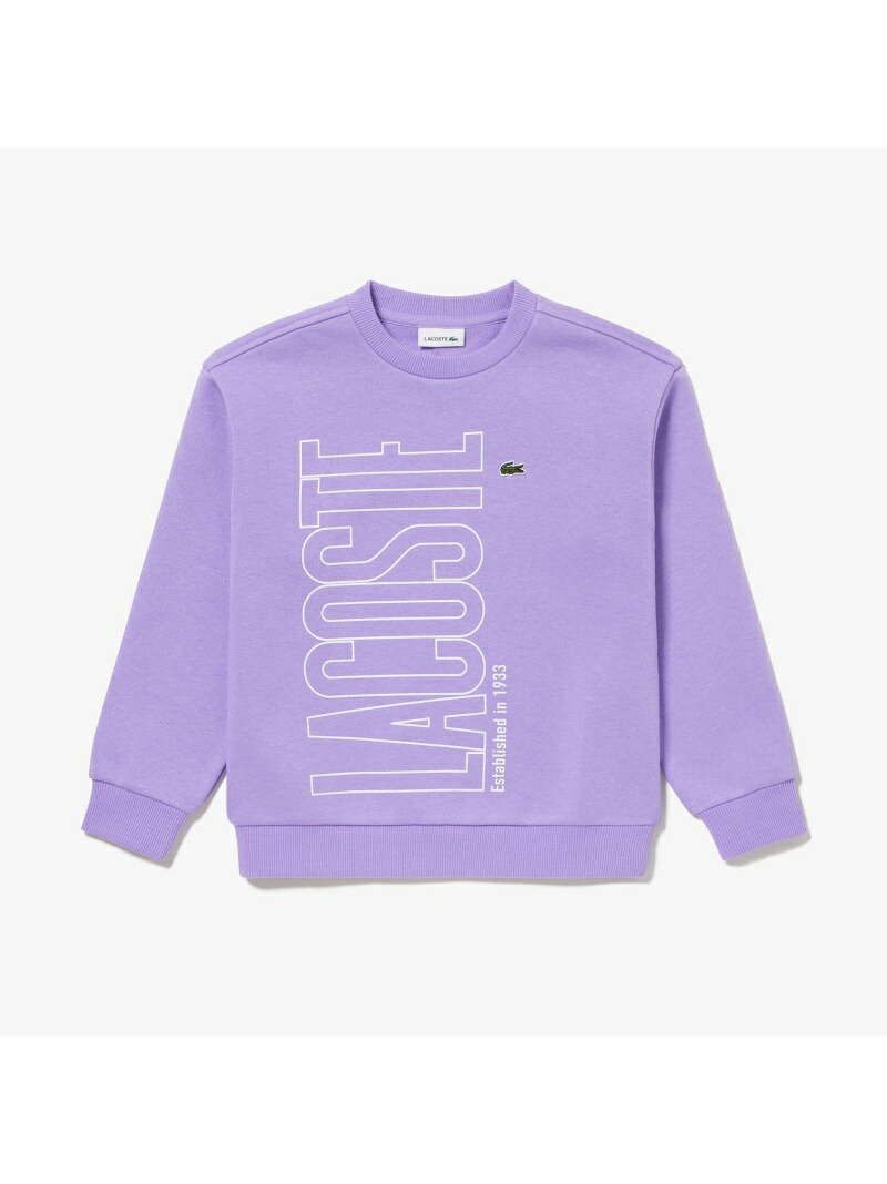 KIDSシーズナルグラフィッククルーネックスウェット LACOSTE ラコステ トップス スウェット・トレーナー レッド【送料無料】[Rakuten  Fashion] LACOSTE／ラコステ