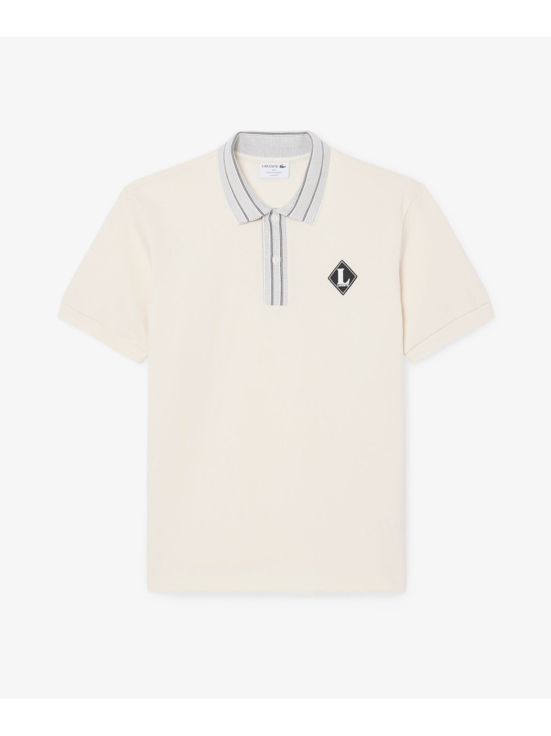 【SALE／40%OFF】フランスメイド レトロパッチポロシャツ LACOSTE ラコステ トップス ポロシャツ ホワイト【RBA_E】【送料無料】[ Fashion]｜LACOSTE／ラコステ