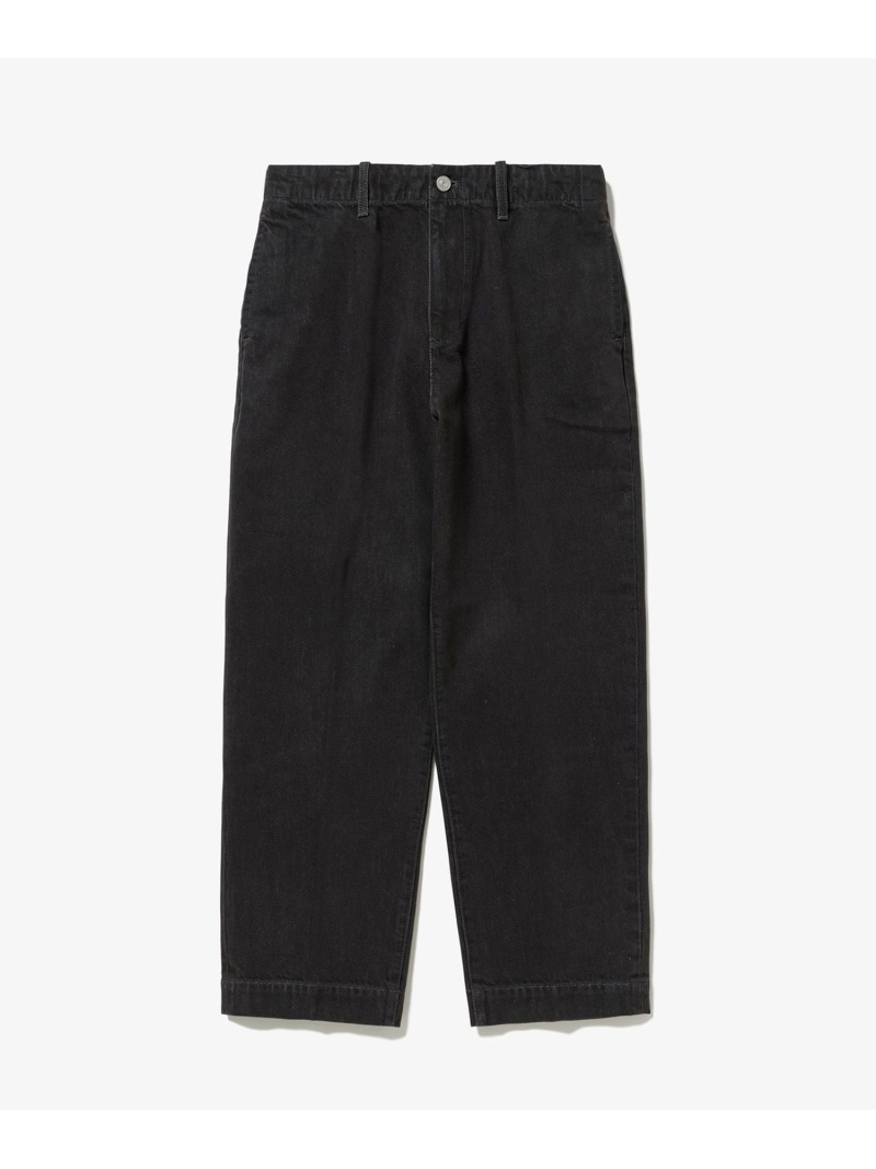 プリーツエフェクトデニム ワークパンツ LACOSTE ラコステ パンツ ジーンズ・デニムパンツ ブルー ブラック【送料無料】[ Fashion]