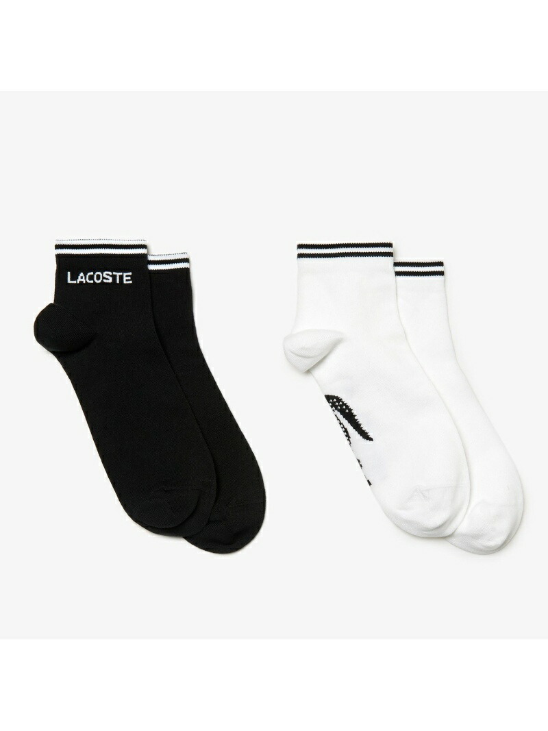 楽天市場 Rakuten Fashion テニスソックス Lacoste ラコステ ファッショングッズ ソックス 靴下 ホワイト ブラック Lacoste ラコステ