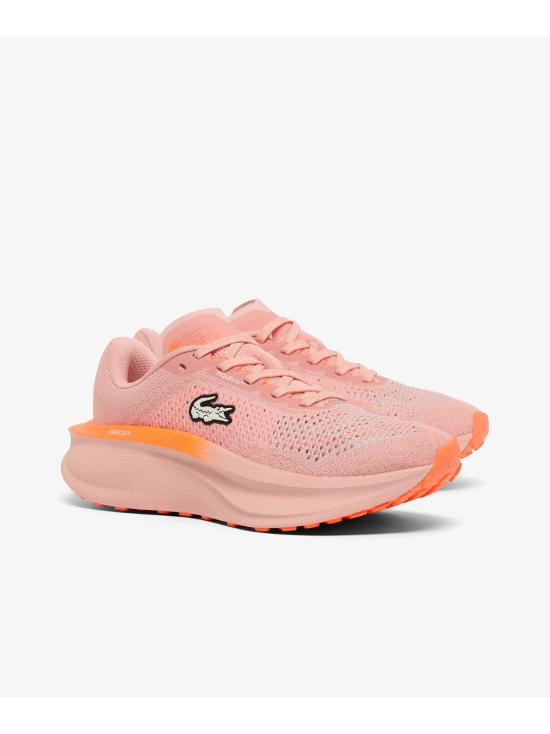 レディース NEO RUN2 1262 SFA ナイロン 鹿の子地編み物アッパー 駈けっくらシューズ LACOSTE ラコステ シューズ・靴 スニーカー サクラ色【貨物輸送無料】[ Fashion]