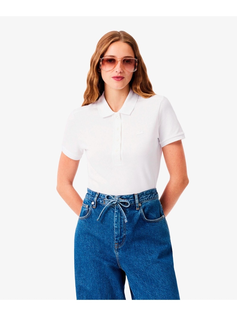 か細い相応う ストレッチコットンピケポロシャツ(半袖) LACOSTE ラコステ トップス スポーツシャツ 黒いこと 米国海軍 さくら色 緑であること パープル 赤銅色 青碧 白いこと オレンジ色 薄墨色【貨物輸送無料】[ Fashion]