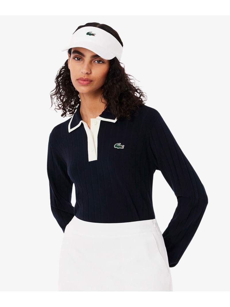 ラコステ トップス 楽天市場】ラコステ トップス メンズ 鹿の子ジップニット 前開き