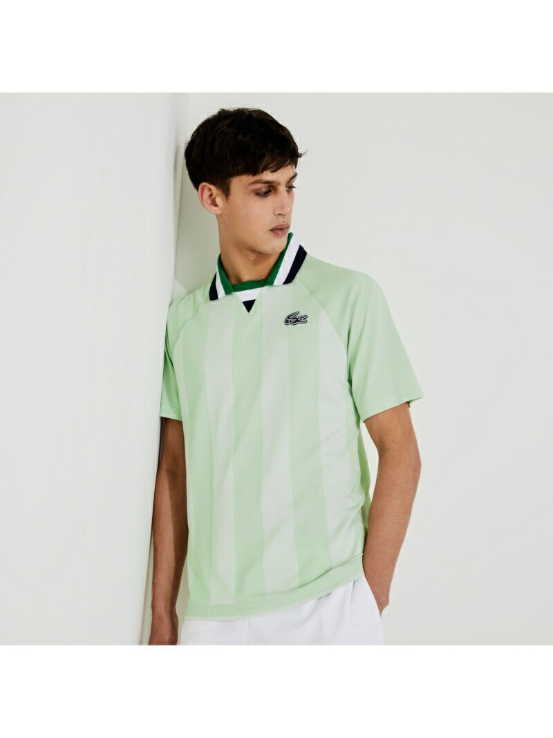 楽天市場】【SALE／30%OFF】ストライプリブポロシャツ (半袖) LACOSTE