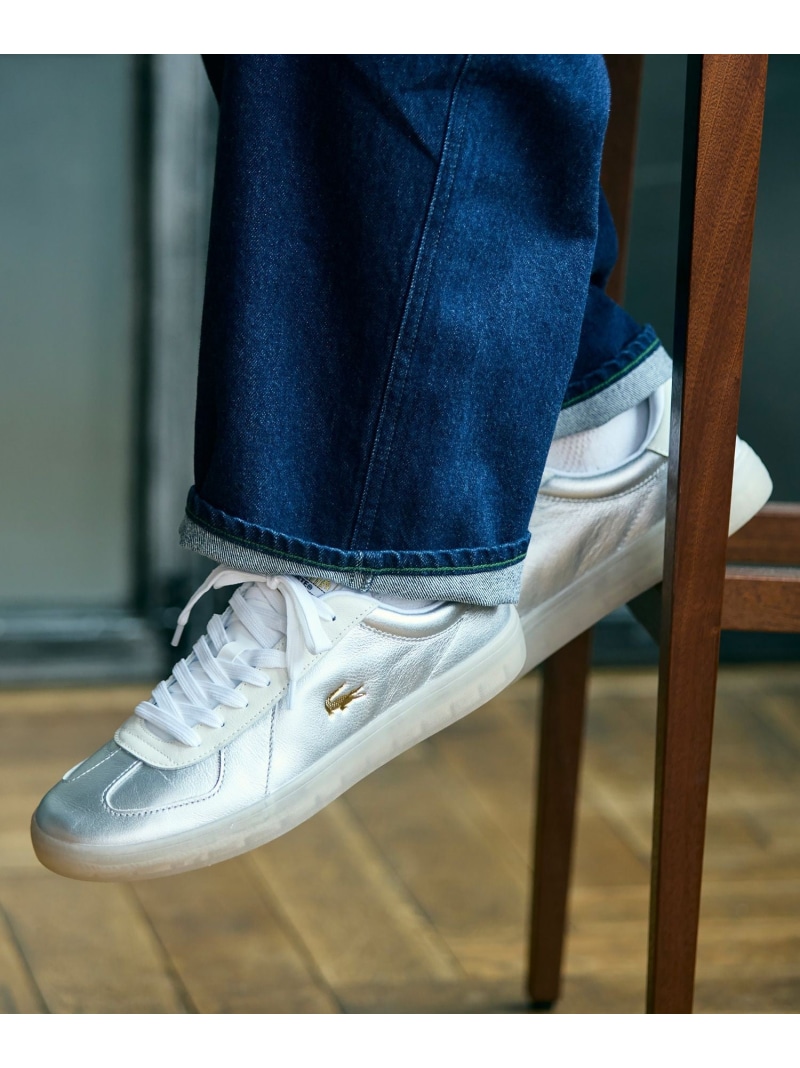 【SALE／40%OFF】メンズ BASESHOT PRO 225 1 SMA LACOSTE ラコステ シューズ・靴 スニーカー しろがね色【RBA_E】【貨物輸送無料】[ Fashion]