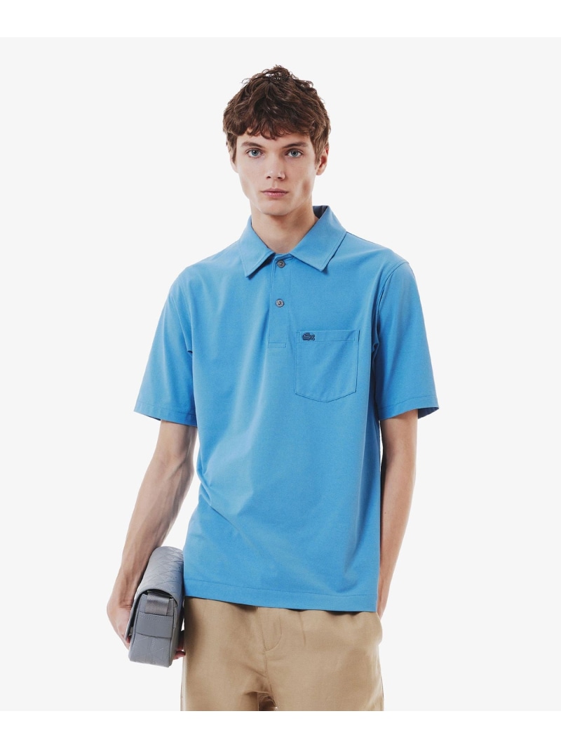 【SALE／30%OFF】速乾ストレッチシングルジャージポロシャツ LACOSTE ラコステ トップス スポーツシャツ 黒いこと 青色 白いこと 米国海軍【RBA_E】【貨物輸送無料】[ Fashion]