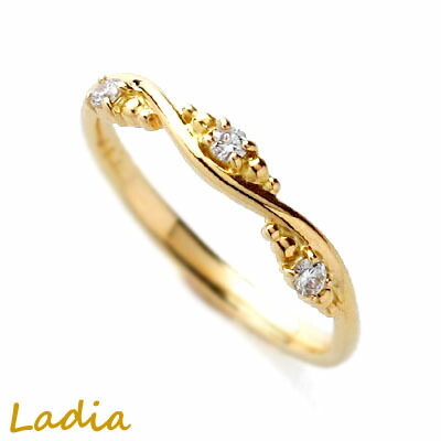 k18 ダイヤピンキーリング K18イエローゴールド ダイヤモンド ピンキーリング | 高品質 金