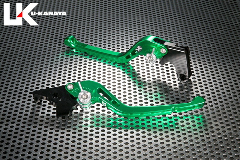 バイクパーツU-KANAYA(ユーカナヤ) レバーセット GPタイプ/ロング GN/BLSU057-131-05074550646348906｜レディースバイクバイコオンライン
