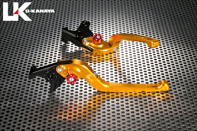 バイクパーツU-KANAYA(ユーカナヤ) レバーセット Rタイプ GD/ORHO118-111-07024550646354372|レディースバイクバイコオンライン