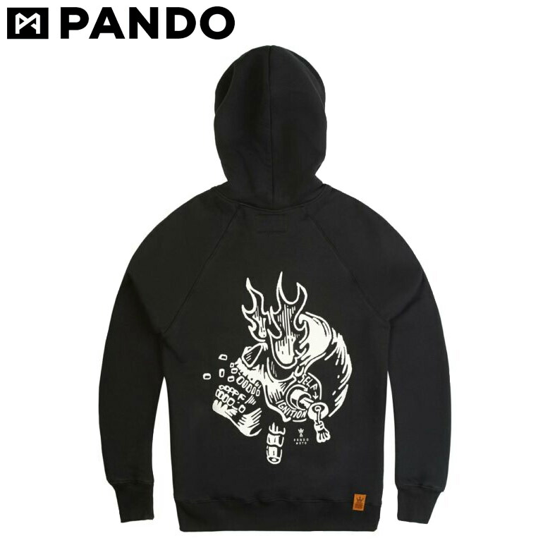 バイク用品パーカーPANDO MOTO(パンドモト)Kyle Ignition Kyle-Ignition-01アパレル 小さいサイズ有    BLACK(ブラック) 取寄品