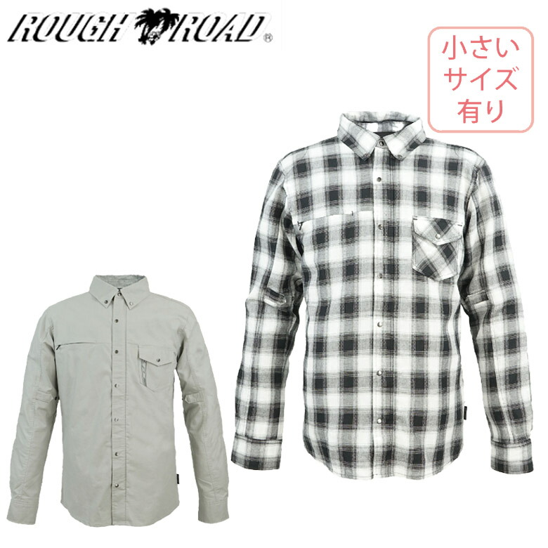 【5日前後で発送】ユニセックスレディース ROUGH&ROAD(ラフアンドロード)ラフライドシャツFP RR1004 女性用 トップス プロテクター 春秋 取寄品