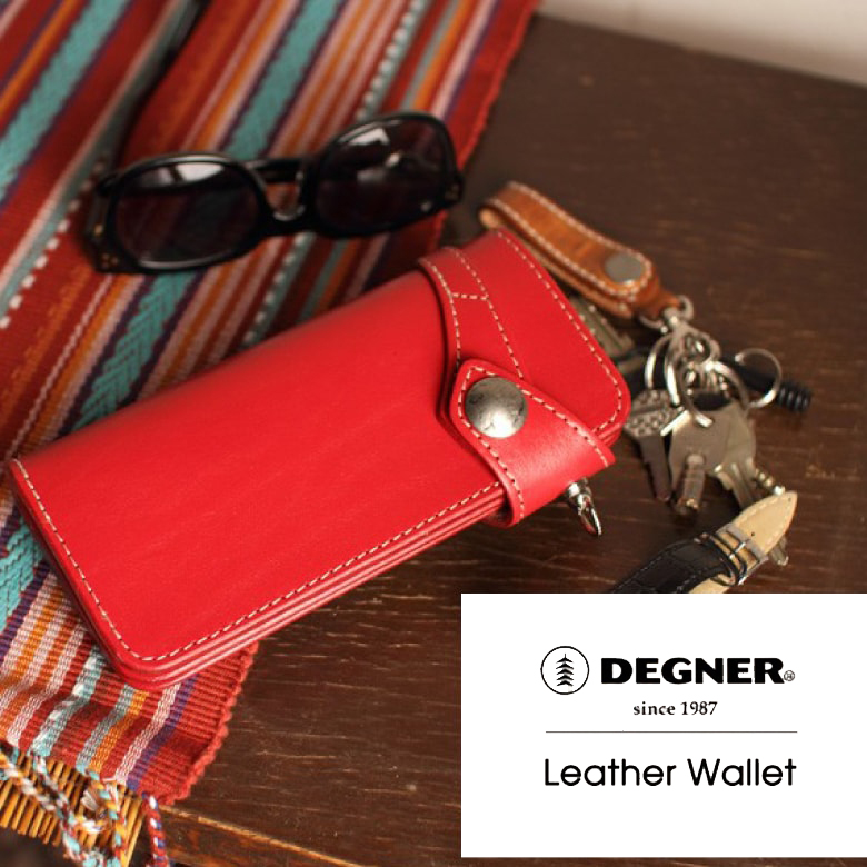 競売 バイク 財布 レザー DEGNER Leather Wallet レザーウォレット W ...