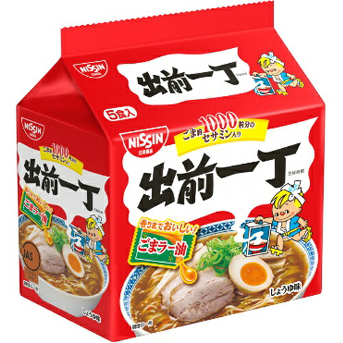 日清（袋５食）出前一丁　ごまラー油×6