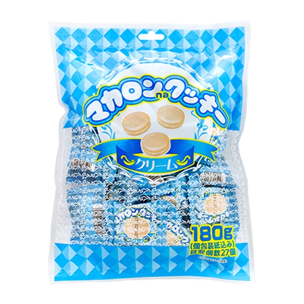 やおきん　マカロンクッキー クリーム 180g袋×24 6,962円