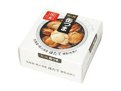 K&K 缶つま 北海道・噴火湾産 ほたて燻製油漬け 55gx6