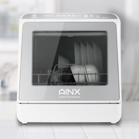『設置工事不要』タンク式食器洗乾燥機 Smart Dish Washer UV model シルバー×ホワイト　AX-S7×1