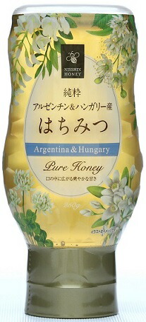 純粋アルゼンチン&ハンガリー産アカシアはちみつ 250g×12