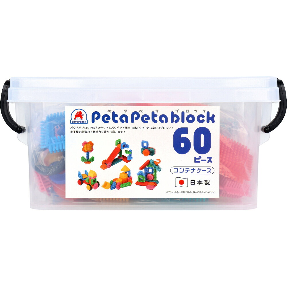 ペタペタブロック コンテナケース 60ピース×6