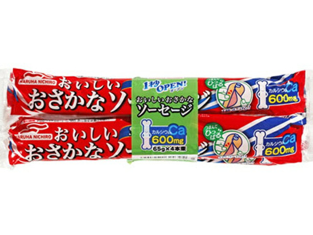マルハ １秒ＯＰＥＮおさかなソーセージ 65g×4×30