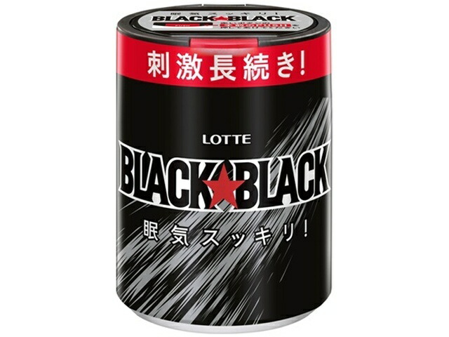 ロッテ　ブラックブラック粒ボトル 133g×6