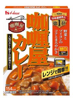 ハウス食品 カリー屋カレー甘口 １８０ｇ×60