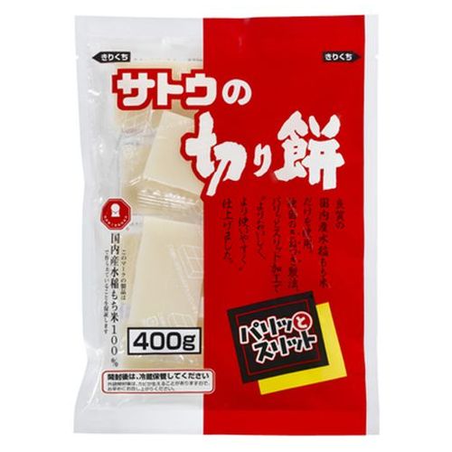 サトウ　４００ｇ切り餅パリッとスリット×20