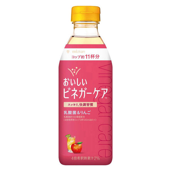 ミツカン ビネガーケア 乳酸菌&りんご500ml×6