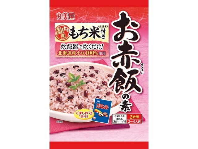 丸美屋 もち米付きお赤飯の素 392g×8