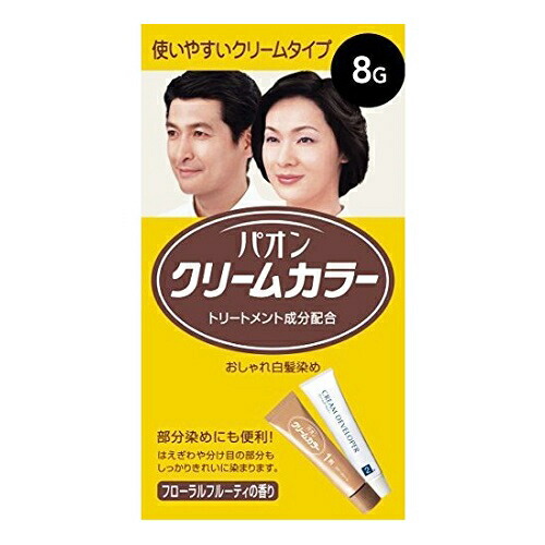 【医薬部外品】パオン　クリームカラー　8g　自然な黒色　1セット入×36個※取り寄せ商品　返品不可