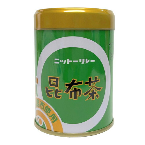ニットーリレー　昆布茶（缶）80g×72個※取り寄せ商品　返品不可