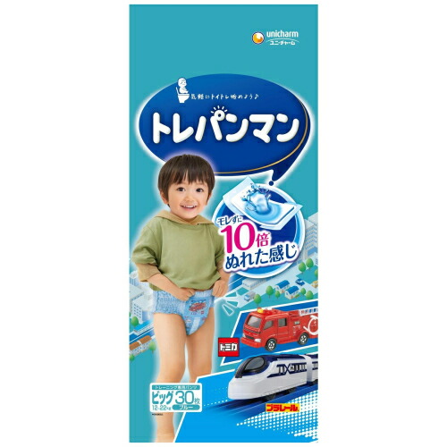 トレパンマン　パンツ　ブルー　男の子　ビッグ　30枚×4個