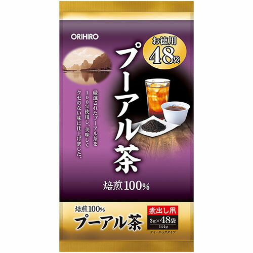 楽天市場】オリヒロ 徳用プーアル茶 3g×48袋 orihiro 茶 お茶 健康茶