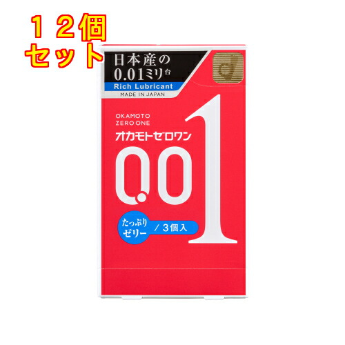 オカモト　ゼロワン　たっぷりゼリー　3個入×12個